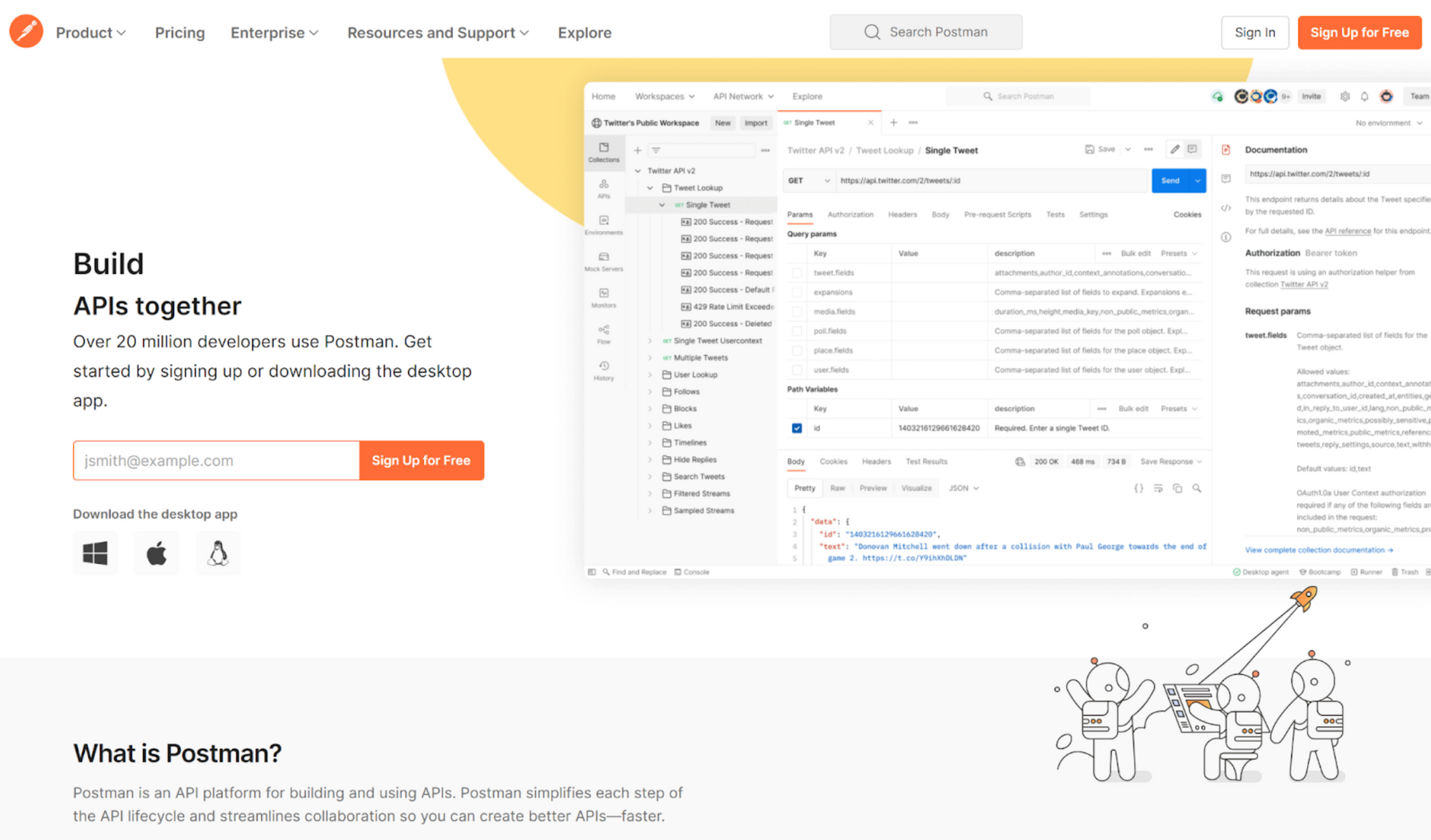 Postman Proxycurl API Guide Step 4