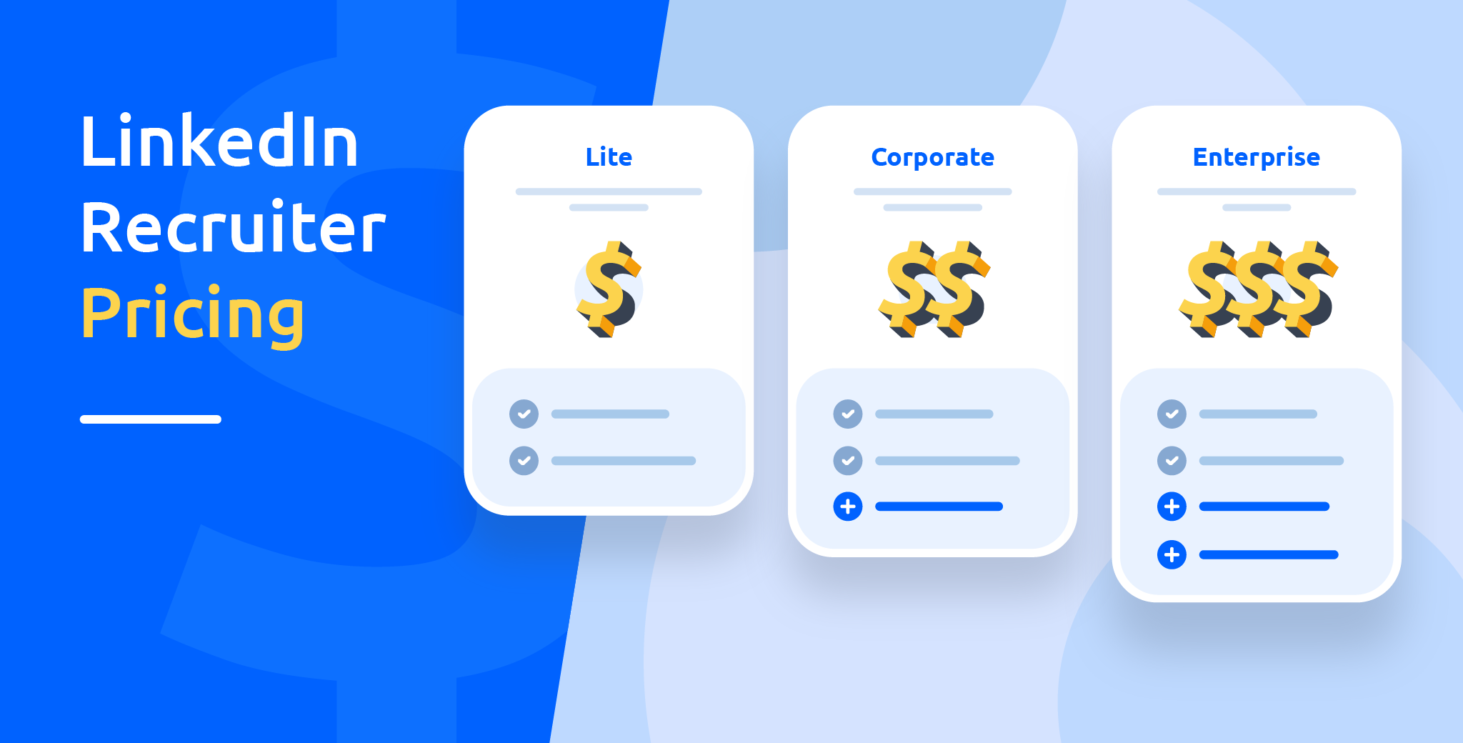 Find out how the platform Recruiter Pricing and the different plans