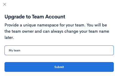 Picking your team name