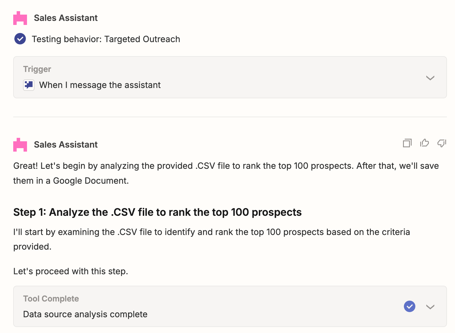 First, analyzing the .CSV file