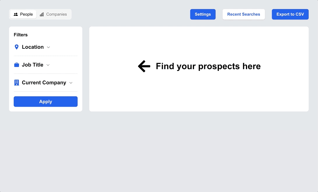 The completed Lusha sales prospecting clone