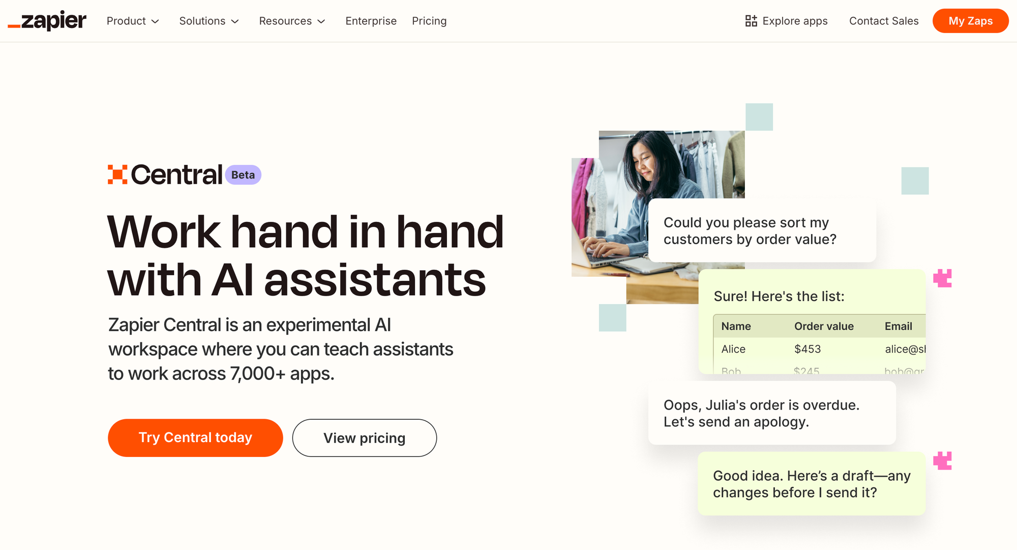 Zapier's AI assistants